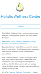 Mobile Screenshot of holisticwellnesscentre.com.au